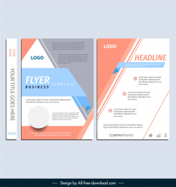 cover book  template elegant geometry decot