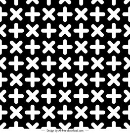 creative pattern black white calculation mark sign repeating