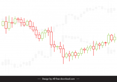 currency exchange trading backdrop fluctuating candlestick chart illustration