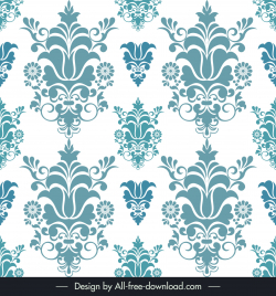 damask seamless pattern template flat classical symmetry