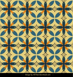 decorative pattern classical repeating symmetric botanical sketch