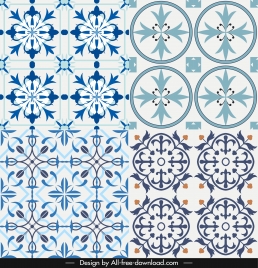 decorative pattern templates flat classical symmetric repeating decor