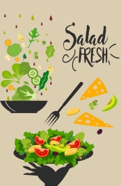 diet banner fresh vegetable food decoration