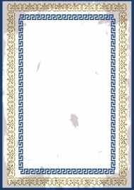 document border template seamless yellow blue design classical style