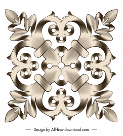 document decorative element elegant symmetrical flat shape