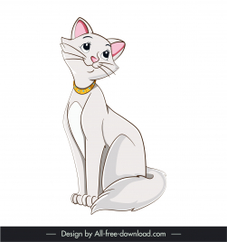 duchess the aristocats icon cute cartoon design