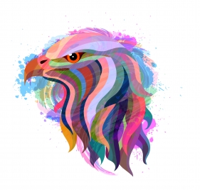 eagle head abstract