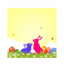 Easter Bunnies and Eggs
