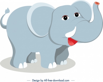 elephant animal icon cute cartoon design
