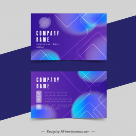 ethereum business card templates elegant flat geometry layout