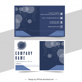 ethereum business card templates technology geometry contrast design