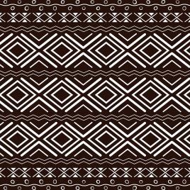 ethnic pattern design classical brown repeating decoration