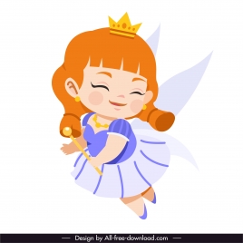 fairy character icon cute cartoon character sketch