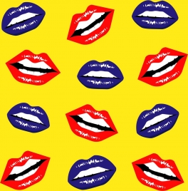 female lips background mouth teeth icons