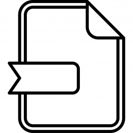 file sign icon flat black white geometric outline