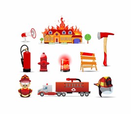 Fire and safety icons
