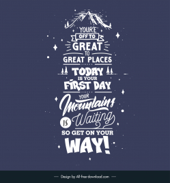 first day of school quotes template vertical calligraphy mountain