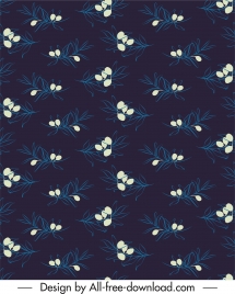 floras pattern repeating design dark decor