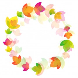 Flower circle background