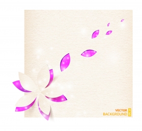 flowers and petals background design vector