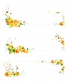 Flowers banners