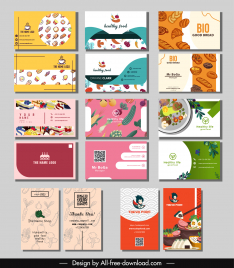 food business card templates elegant classic design