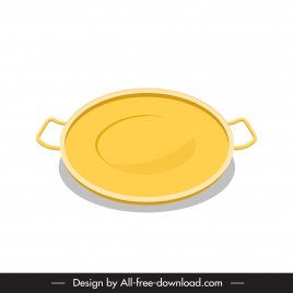 food tray icon symmetric circle shape outline