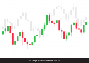 forex trading candlestick charts diagram backdrop template flat bright business chart sketch