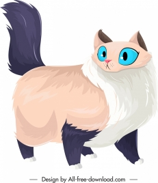 furry cat icon cute handdrawn sketch