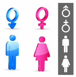 Gender symbols.