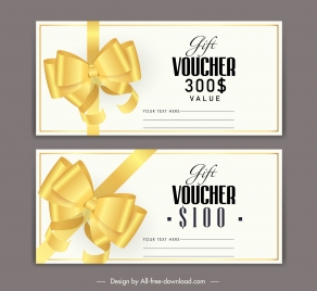 gift voucher templates luxury golden knot decor