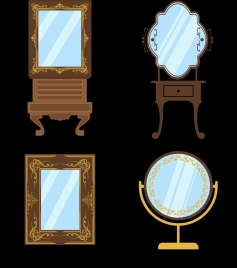 glass mirror icons various classical decoration