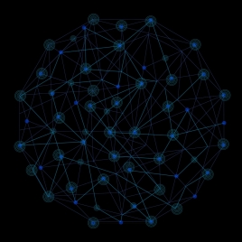 global network concept design connection style on dark background