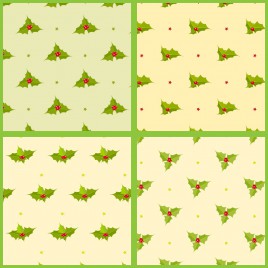 green leaf pattern