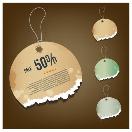 grunge discount sale tags