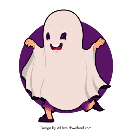 halloween character icon ghost costume sketch