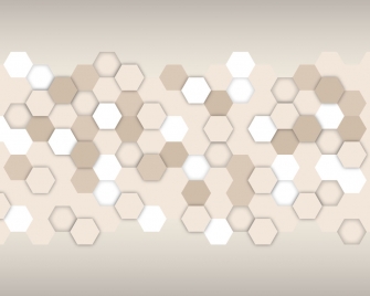 hexagon network background