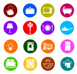 Houseware Color Icons