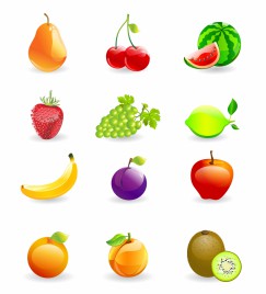 Icon Set, Fruits