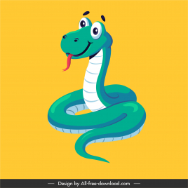 king snake icon cute cartoon sketch