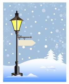 Lamp in the Snow