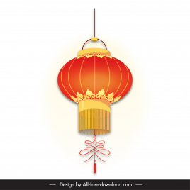 lantern china icon elegant flat classical design