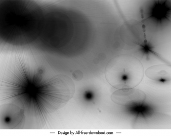 lens flares brushes backdrop black white blurred illusion decor