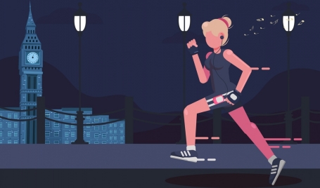 lifestyle background exercising woman icon cartoon sketch