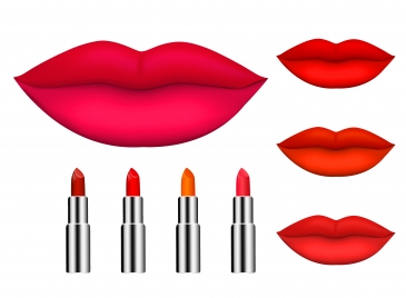 lip and lipstick