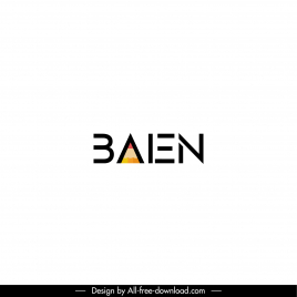 logo balen template elegant stylized texts design