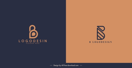 logotype templates flat shapes sketch