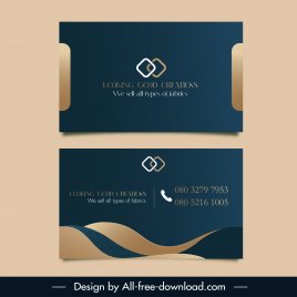 looking good creations business card template elegant luxury geometry curves decor