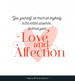 love yourself quotes banner template calligraphic texts hearts sketch classical design