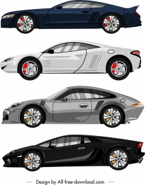 luxury car advertising background modern colored sketch